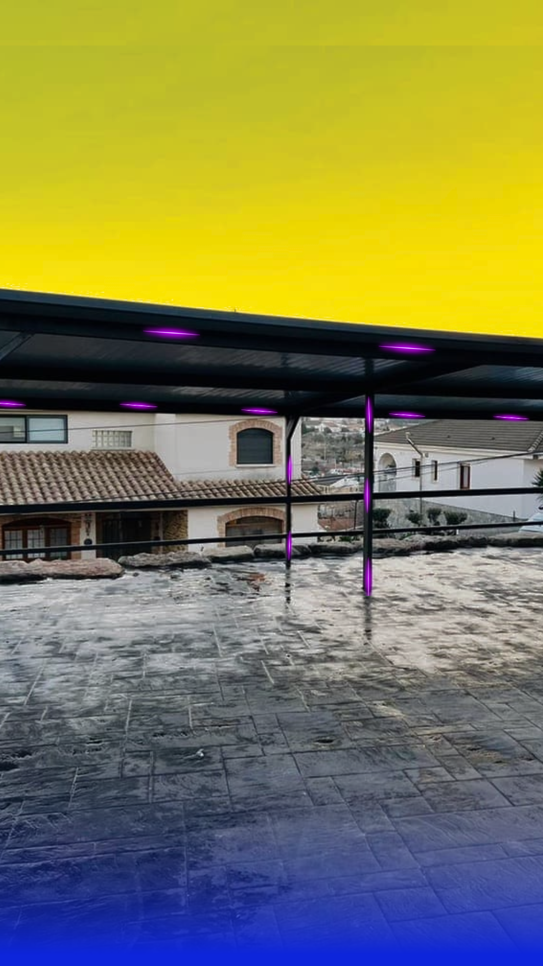 Cobertura con apariencia de teja cerámica y tecnología sándwich